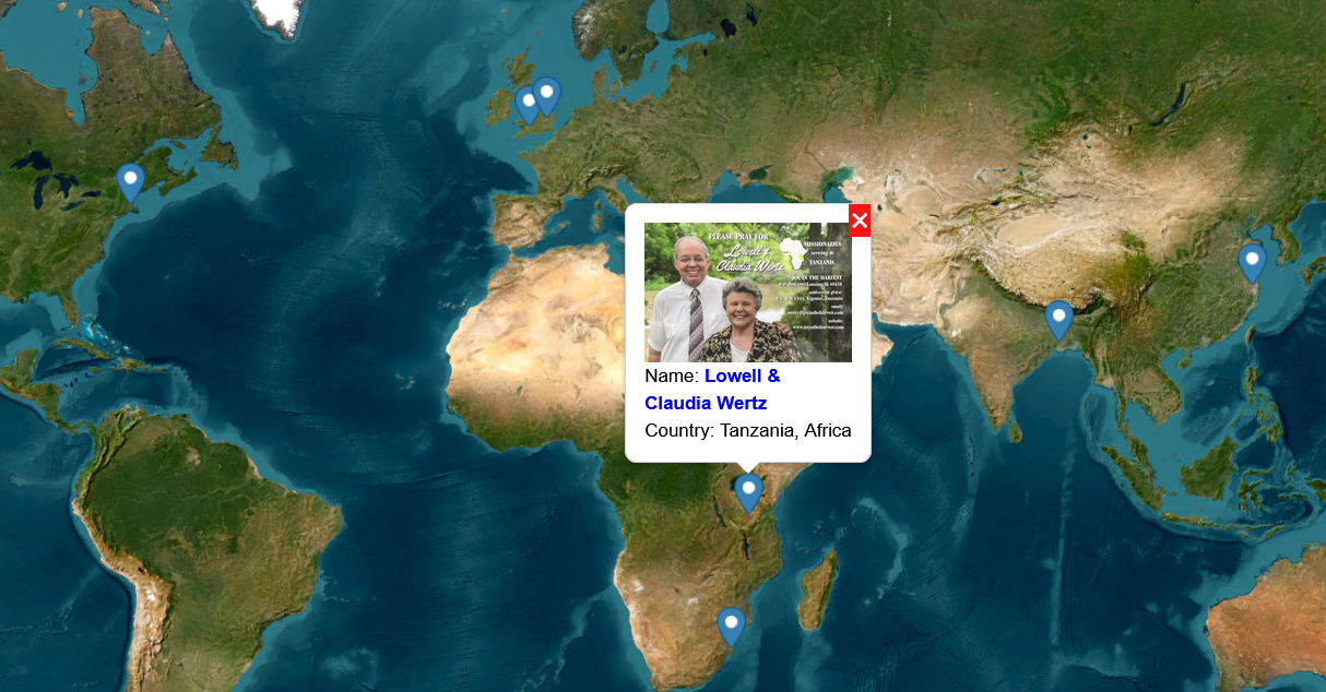 church missionary display